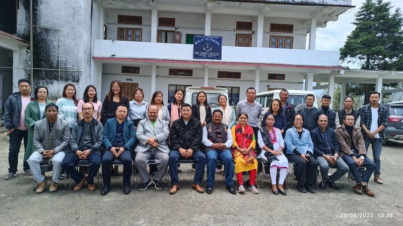 Academic & administrative audit and gender audit committee members with Sao Chang College faculties on May 20